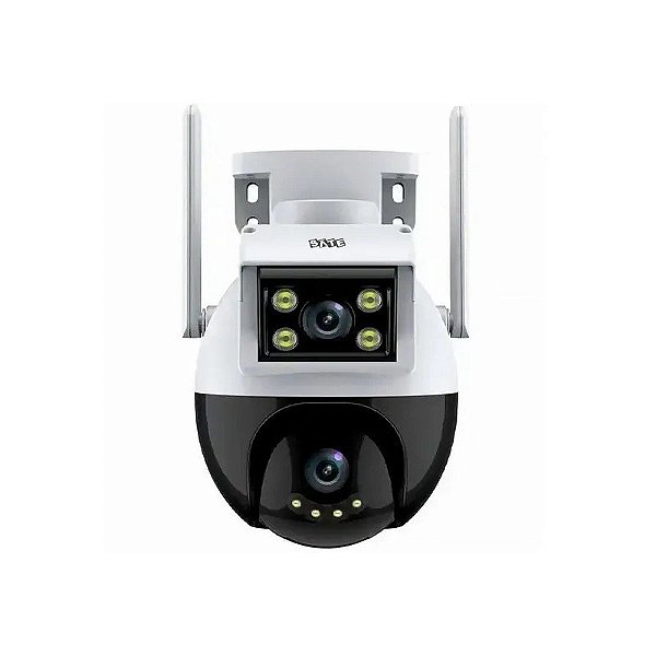 Câmera IP Satélite A-CAM008D HD com Wi-Fi - Branco/Preto