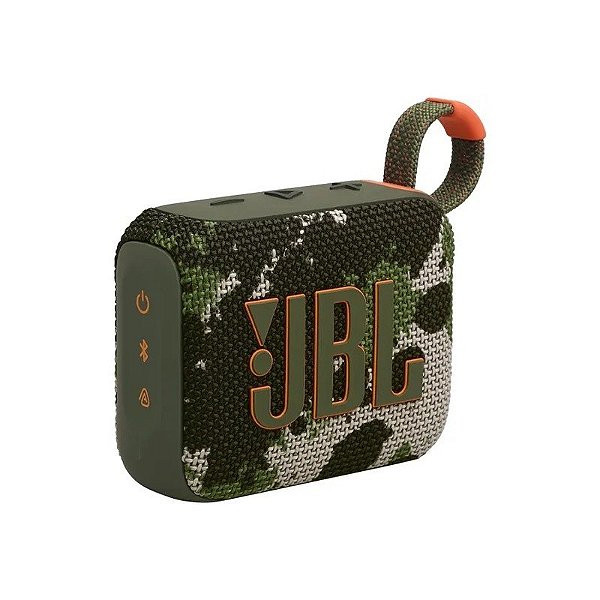 Caixa de Som JBL Go 4 4.2 Watts RMS com Bluetooth - Camuflagem Militar