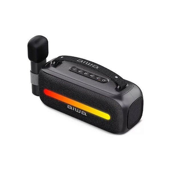 Caixa de Som Aiwa AWSS40BT 24 Watts P.M.P.O com Bluetooth/Rádio FM/USB - Preto