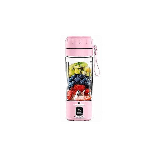 Liquidificador Portátil Electrobras Travel Blender EBTB-70 70 Watts 350ML - Rosa