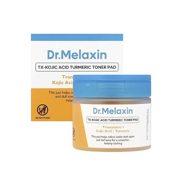Almofadas Tônicas Ácido Kójico Cúrcuma DR.Melaxin TX de 70 Unidades