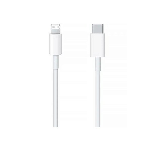 Cabo USB-C para Lightning Apple A2249 MX0K2AM/A 1 Metro - Branco
