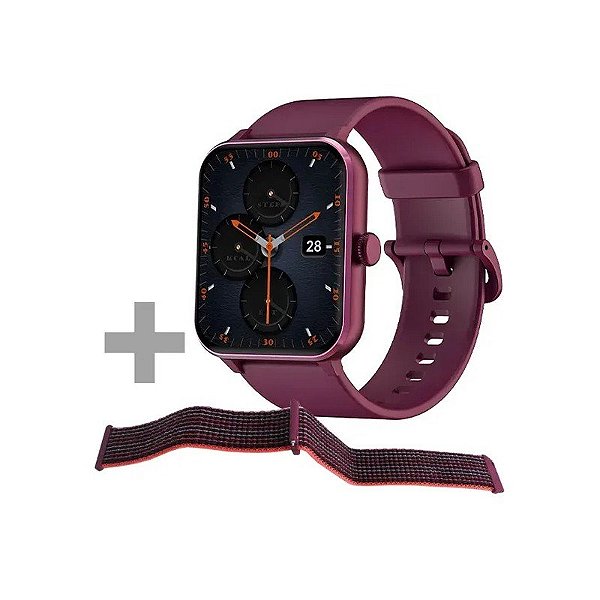 Relógio Blackview R50 com Bluetooth - Vermelho + Pulseira