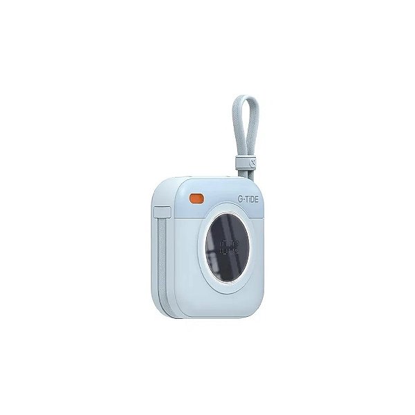 Carregador Portátil Wireless G-Tide Multi X1 10.000 Mah 2 Saídas USB-C e Lightning - Azul Claro