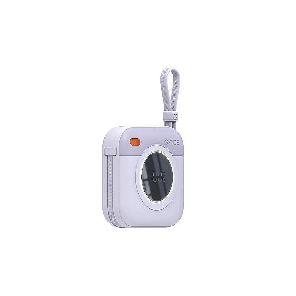 Carregador Portátil Sem Fio G-Tide Multi X1 10.000 Mah 2 Saídas USB-C e Lightning - Roxo