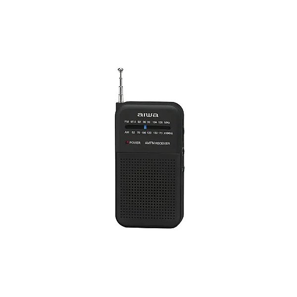 Rádio Portátil Aiwa AWFML1 A Pilha - Preto