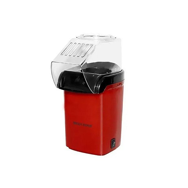 Pipoqueira Elétrica Megastar PS-1200 1.200 Watts 220V ~ 50/60 Hz - Vermelha/Preta