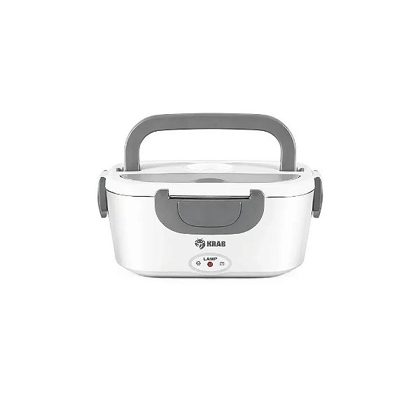 Marmita Térmica Elétrica Krab KBMIE60 60 Watts 1.5 Litros Bivolt - Branco/Cinza
