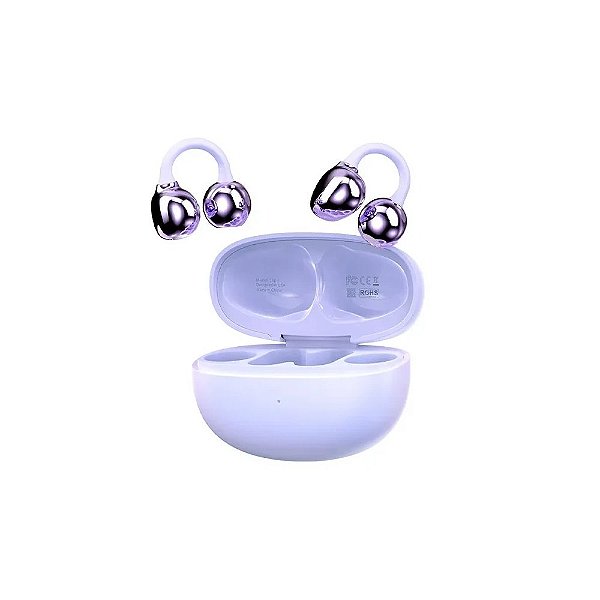 Fone de Ouvido Sem Fio G-Tide Clip 1 com NC - Roxo