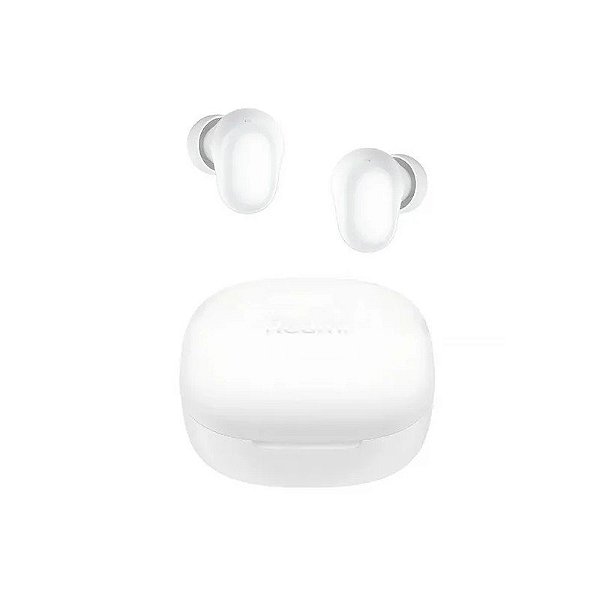 Fone de Ouvido Sem Fio Xiaomi Redmi Buds 6 Play M2420E1 com Cancelamento de Ruído Ativo - Branco