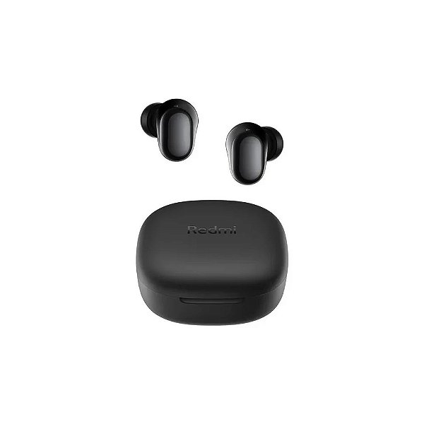 Fone de Ouvido Sem Fio Xiaomi Redmi Buds 6 Play M2420E1 com Cancelamento de Ruído por IA - Preto