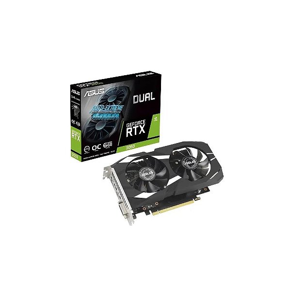 Placa de Vídeo Asus Dual Geforce RTX 3050 Oc Edition 6 GB GDDR6 (90YV0K60-M0NA00)