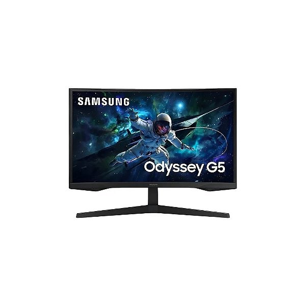 Monitor Gamer Curvo Samsung Odyssey G5 LS32CG552EN 32" QHD Preto