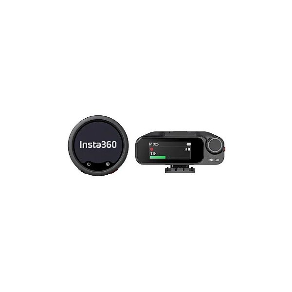 Microfone Insta360 Mic Pro (1 TX + 1 RX) Mic PRO02 - Preto