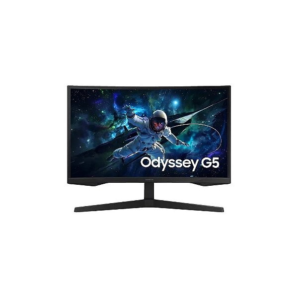 Monitor Gamer Curvo Samsung Odyssey G5 LS27CG552EN 27" QHD - Preto