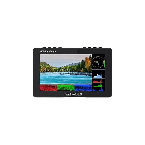 Monitor Feelworld F5 Pro X 5,5 Polegadas Toque - Preto