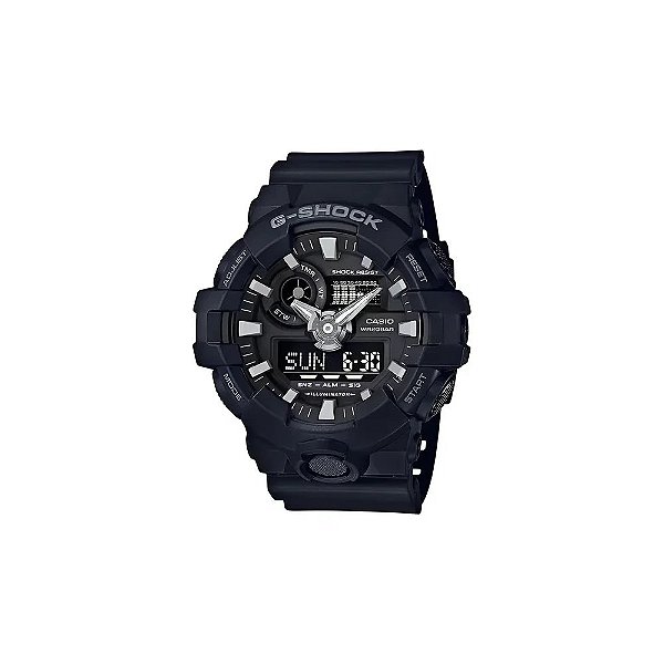 Relógio Casio G-Shock GA-700-1BDR Analógico/Digital Masculino - Preto