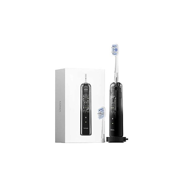 Escova de Dentes Elétrica Recarregável Laifen Wave Pro - Preto Transparente