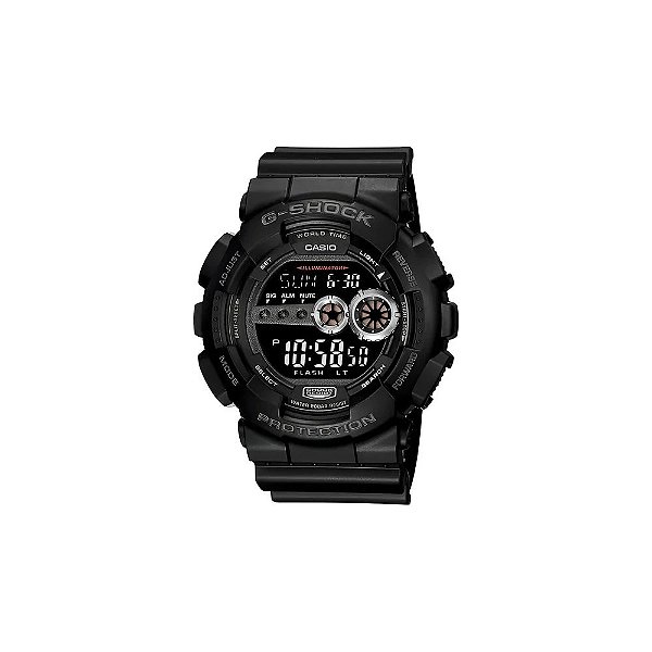 Relógio Casio G-Shock GD-100-1BDR Digital Masculino - Preto