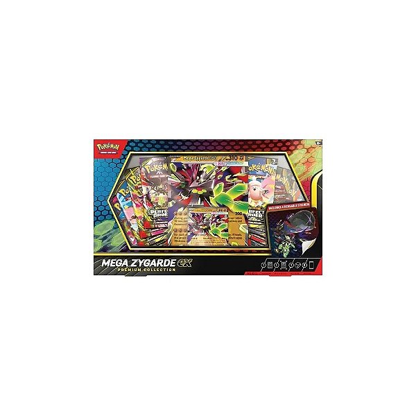 Jogo de Cartas Pokémon Mega Zygarde Ex Coleção Premium