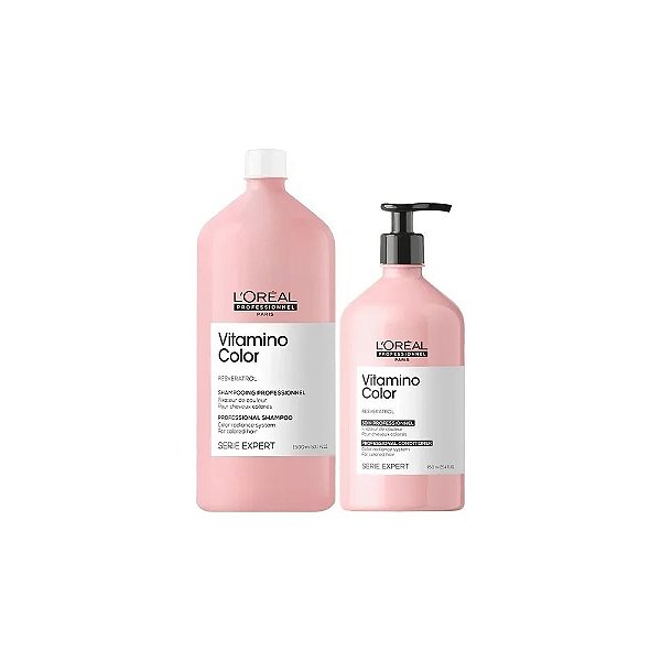 Kit L'Oréal Professionnel Paris Vitamino Color Shampoo 1,5L + Condicionador 750ML
