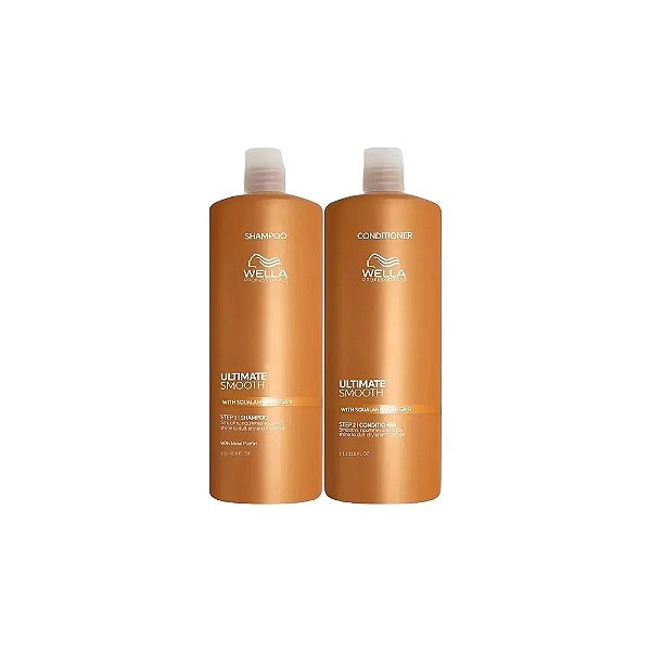 Kit Wella Professionals Ultimate Smooth Shampoo 1L + Condicionador 1L