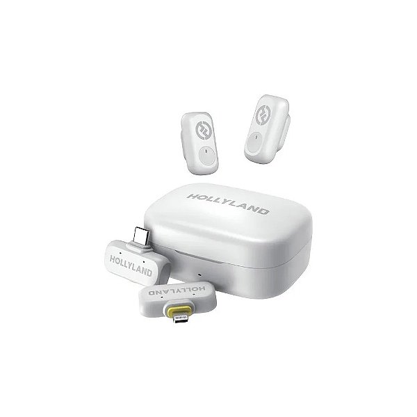 Sistema de Microfone Sem Fio Hollyland Lark A1 - Branco