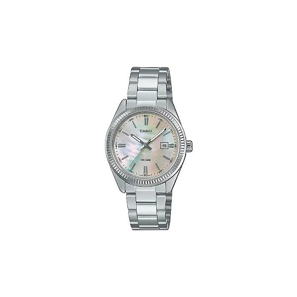 Relógio Casio LTP-1302DS-4AVDF Analógico Feminino - Prata/Iridescente