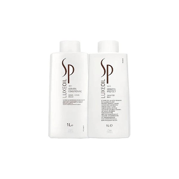 Kit Wella SP Luxe Oil Keratin Shampoo 1L + Condicionador 1L