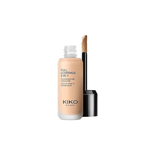 Base e Corretivo Líquido Kiko Milano Full Coverage 2 Em 1 - N10 25ML