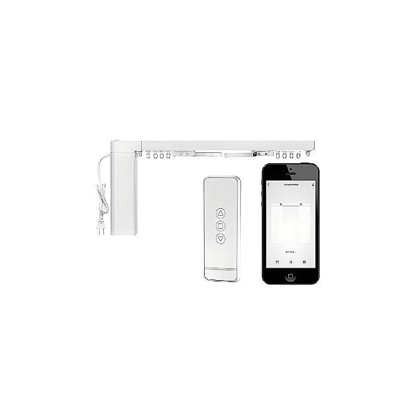 Sistema de Trilhos Motorizados para Cortinas Moes WC-PJ220 Wi-Fi - 2,16 Metros