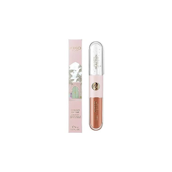 Batom Líquido Kiko Milano Threads Of Time Unlimited Double Touch - 02 Nutty Nude