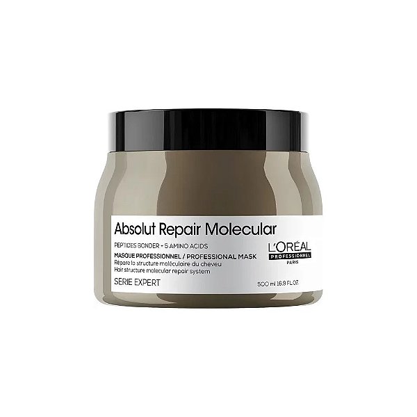 Máscara Capilar Reparadora L'Oréal Professionnel Absolut Repair Molecular - 500ml