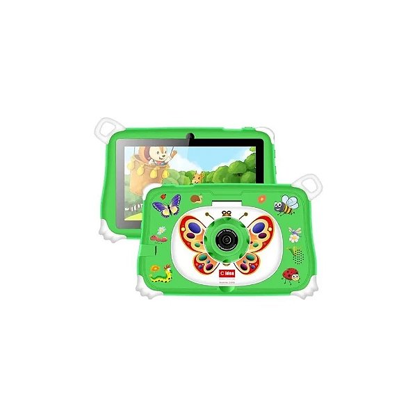 Tablet C Idea CM86 Infantil 7" Wi-fi 256 GB + Caneta + Acessórios Infantis - Verde