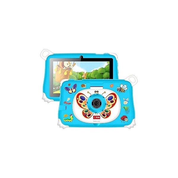 Tablet Infantil C Idea CM86 7" Wifi 256 GB + Caneta + Acessórios Infantis - Azul