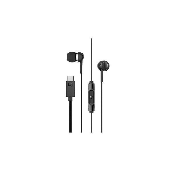 Fone de Ouvido Sennheiser CX 80U com Cabo USB-C - Preto
