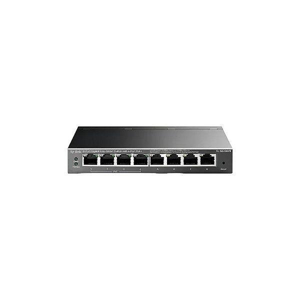 Switch TP-Link 8P TL-SG108PE 8 Portas 10/100/1000 MBPS Poe+ Preto (64W)