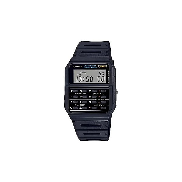 Relógio Calculadora Casio Data Bank CA-53W-1Z Digital Unissex Preto