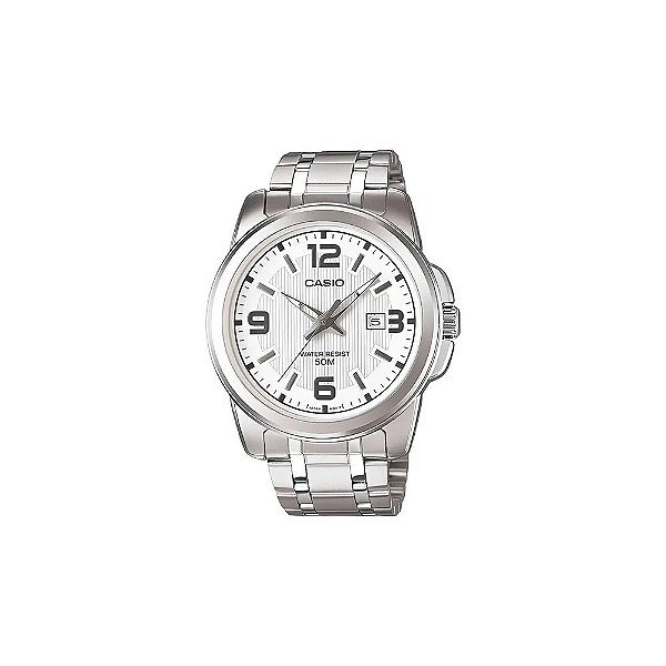 Relógio Casio MTP-1314D-7AVDF Analógico Masculino - Prata/Branco