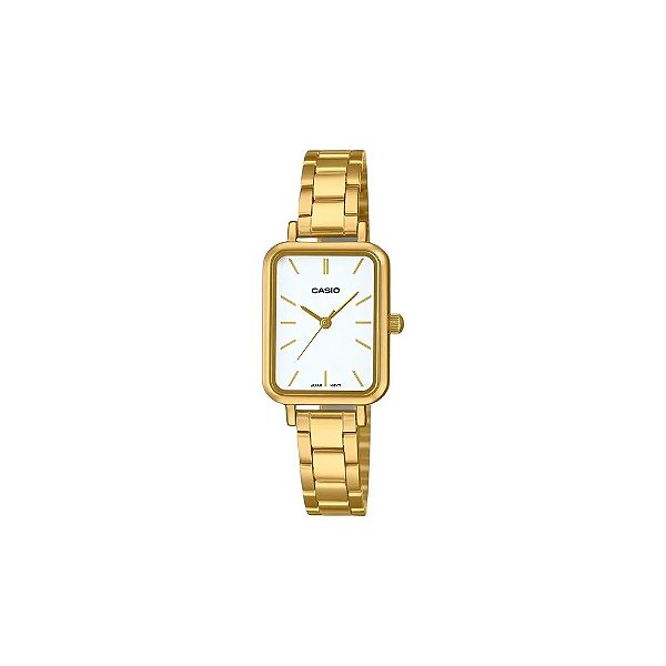 Relógio Casio LTP-V009G-7EUDF Analógico Feminino - Dourado/Branco