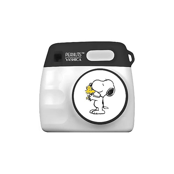 Mini Câmera Digital Yashica X Peanuts Preto e Branco Mundo Snoopy - Branco/Cinza