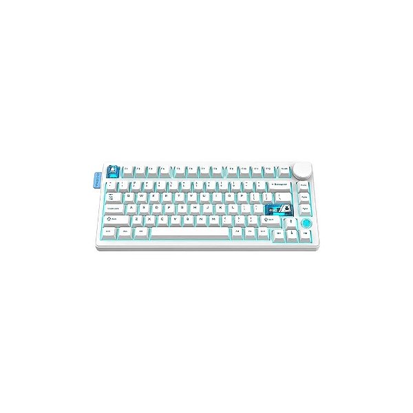 Teclado Gamer Onikuma MT706 75% Mecânico RGB Sem Fio - Branco