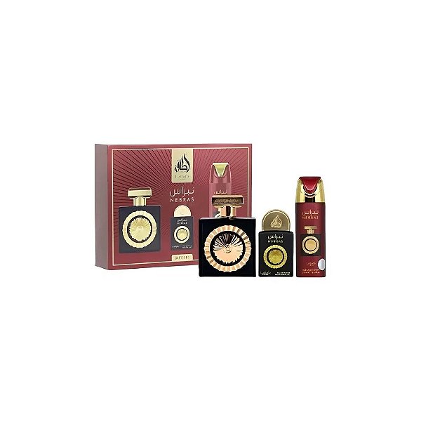 Kit Perfume Lattafa Pride Nebras Edp - Unissex 3 Peças