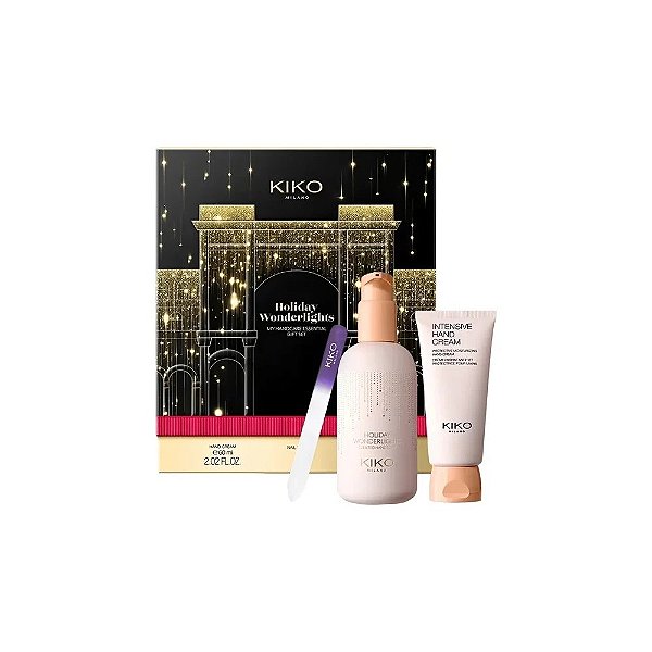Kit Cuidado das Mãos Kiko Milano Holiday Wonderlights - 3 Peças