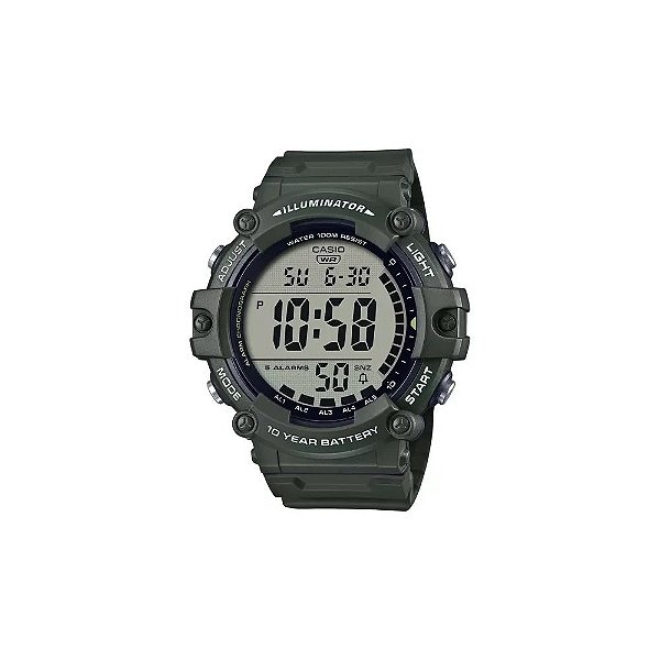 Relógio Casio Illuminator AE-1500WHX-3AVDF Digital Masculino - Verde