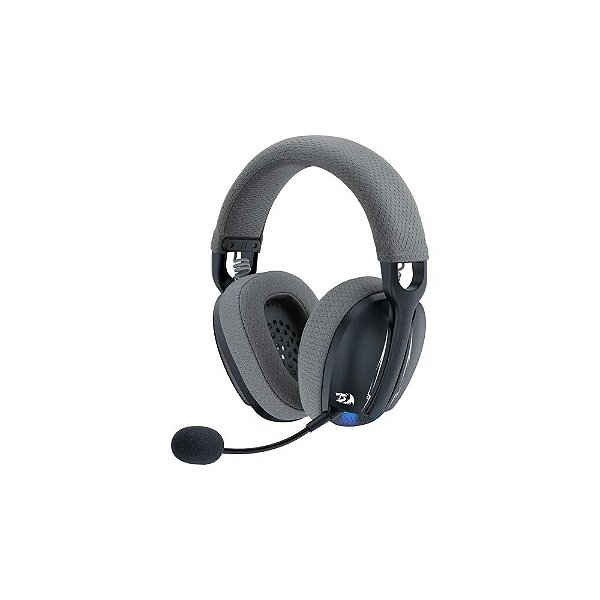 Fone de Ouvido Gamer Redragon Skuld Pro H878BG Sem Fio - Preto Cinza