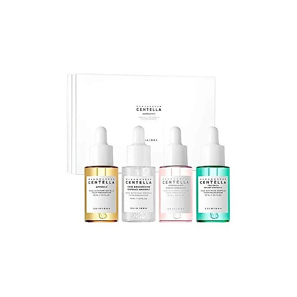 Kit com 4 Ampolas Faciais SKIN1004 Madagascar Centella de 30ml