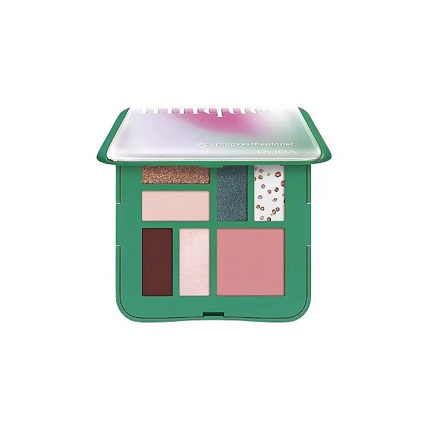 Paleta de Sombras Pupa Milano Life In Color 7 Tons - 001 Esmeralda