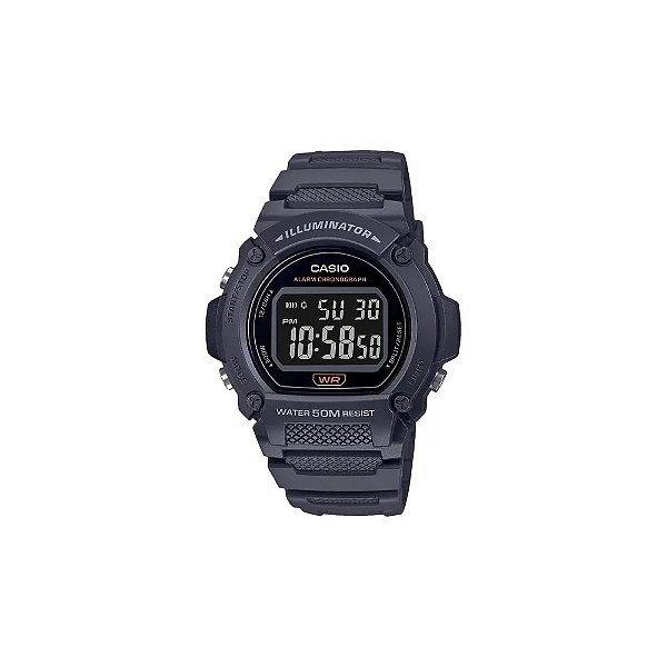 Relógio Digital Casio Illuminator W-219H-8BVDF Masculino Preto