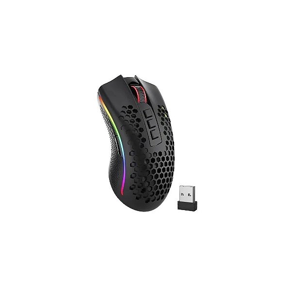 Mouse Gamer Redragon Storm Pro M808-KS Sem Fio - Preto